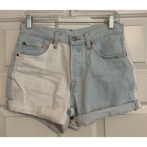 Levi’s 501 two toned shorts